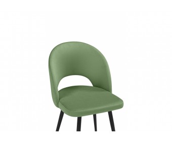 Стул на металлокаркасе Курбис фисташковый (zd 651) / черный