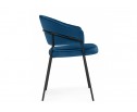 Стул на металлокаркасе Лео синий (H-58) / черный в Каменске-Уральском