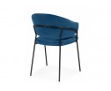 Стул на металлокаркасе Лео синий (H-58) / черный в Каменске-Уральском