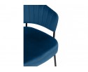 Стул на металлокаркасе Лео синий (H-58) / черный в Каменске-Уральском