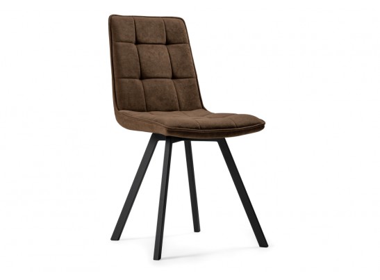 Стул на металлокаркасе Летисия шоколад / черный в Каменске-Уральском