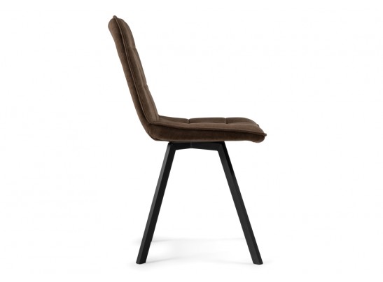 Стул на металлокаркасе Летисия шоколад / черный в Каменске-Уральском