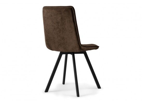 Стул на металлокаркасе Летисия шоколад / черный в Каменске-Уральском