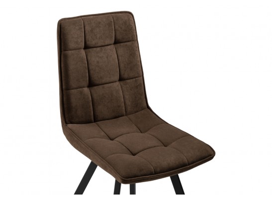 Стул на металлокаркасе Летисия шоколад / черный в Каменске-Уральском