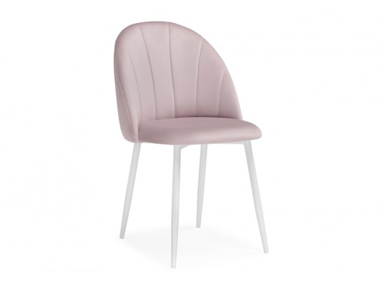 Стул на металлокаркасе Логан розовый / белый в Каменске-Уральском