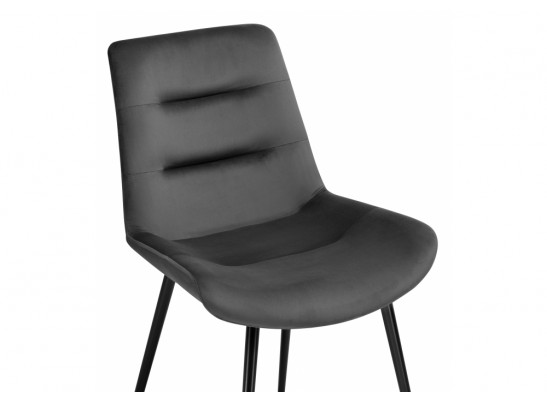 Стул на металлокаркасе Орди графитовый / черный глянец в Каменске-Уральском
