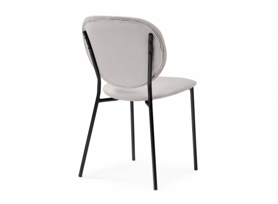 Стул на металлокаркасе Саранда серый / черный глянец в Каменске-Уральском