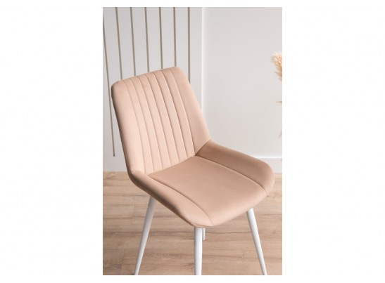 Стул на металлокаркасе Седа 360 бежевый (zd 210) / белый в Каменске-Уральском