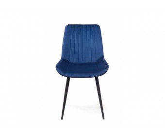 Стул на металлокаркасе Седа 360 синий (zd 798) / черный