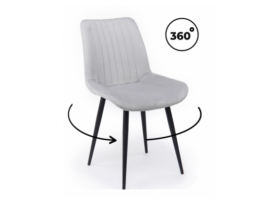 Стул на металлокаркасе Седа 360 светло-серый (zd 960) / черный в Каменске-Уральском