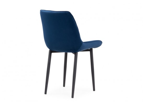 Стул на металлокаркасе Седа велюр синий / черный в Каменске-Уральском