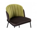 Стул на металлокаркасе Сиолим темно-коричневый / оливковый / черный глянец в Каменске-Уральском
