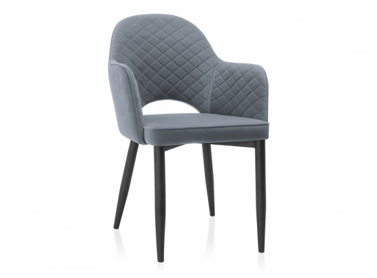 Стул на металлокаркасе Vener black / gray в Каменске-Уральском