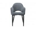 Стул на металлокаркасе Vener black / gray в Каменске-Уральском