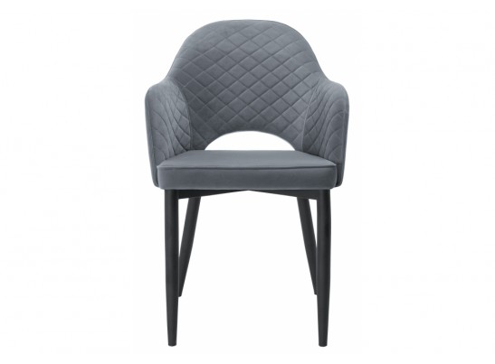 Стул на металлокаркасе Vener black / gray в Каменске-Уральском