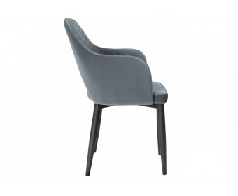 Стул на металлокаркасе Vener black / gray