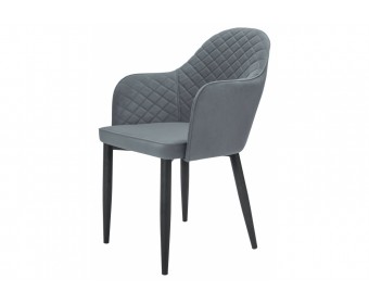 Стул на металлокаркасе Vener black / gray