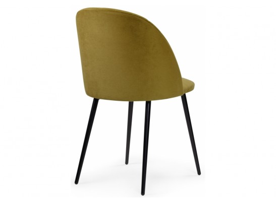 Стул на металлокаркасе Зест микровелюр 12 / черный глянец в Каменске-Уральском