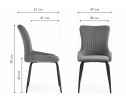Стул на металлокаркасе Lado gray / black в Каменске-Уральском
