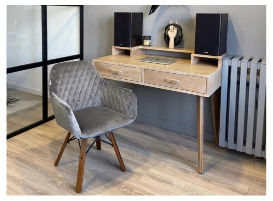 Кресло SHT-ST38/S70 угольно-серый / темный орех / черный в Каменске-Уральском