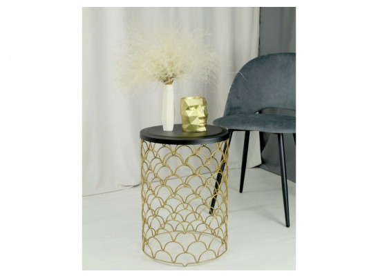 Журнальный столик SHT-CT24-1 золото / черный муар в Каменске-Уральском