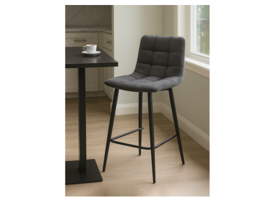 Полубарный стул Симпл темно-серый / черный в Каменске-Уральском