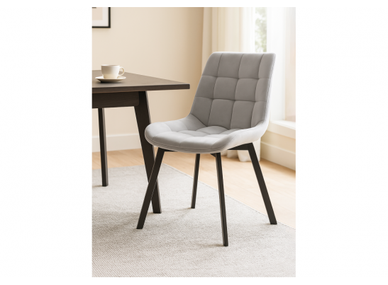 Стул МР Стронг светло-серый (hl 63) / 1П черный каркас в Каменске-Уральском