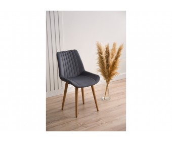 Деревянный стул Седа 360 темно-серый (zd 995) / светлое дерево