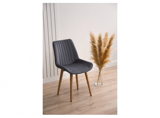 Деревянный стул Седа 360 темно-серый (zd 995) / светлое дерево в Каменске-Уральском