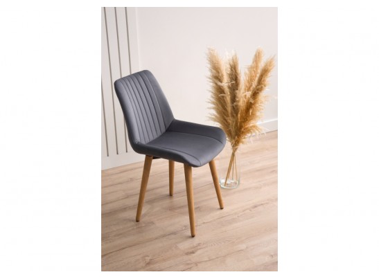 Деревянный стул Седа темно-серый (zd 995) / светлое дерево в Каменске-Уральском