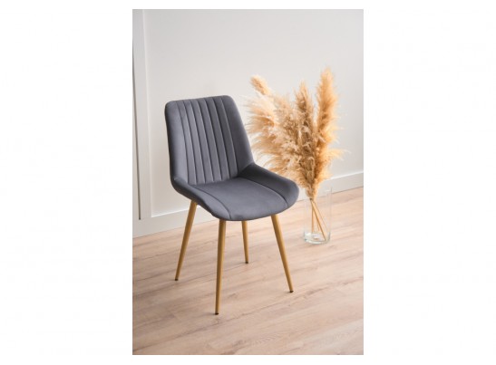 Стул на металлокаркасе Седа темно-серый (zd 995) / золотой в Каменске-Уральском