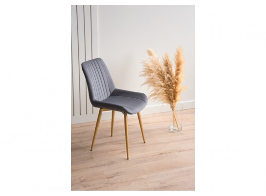 Стул на металлокаркасе Седа темно-серый (zd 995) / золотой в Каменске-Уральском