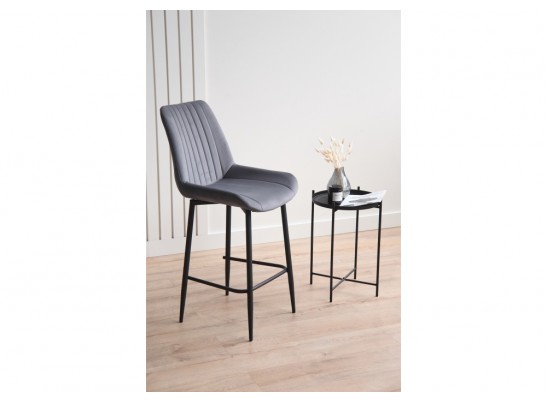 Полубарный стул Седа темно-серый (zd 995) / черный в Каменске-Уральском