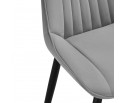 Комплект стульев Вейв 4 шт светло-серый / черный в Каменске-Уральском