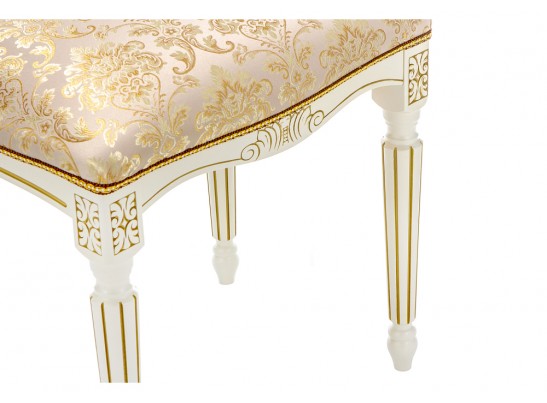 Банкетка Беттино патина золото / бежевый в Каменске-Уральском