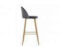 Барный стул Dodo 1 dark grey with edging / wood в Каменске-Уральском