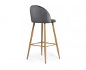 Барный стул Dodo 1 dark grey with edging / wood в Каменске-Уральском