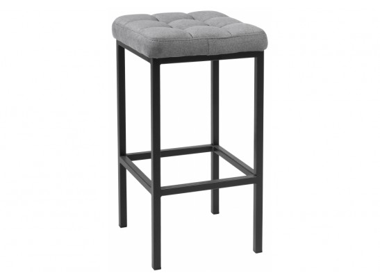Барный стул Лофт ткань канди грей / черный матовый в Каменске-Уральском