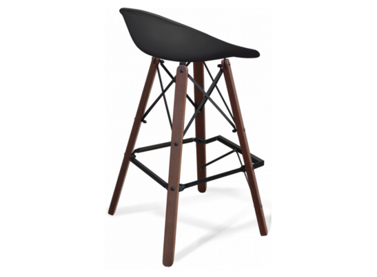 Барный стул SHT-ST19/S80 черный / темный орех в Каменске-Уральском