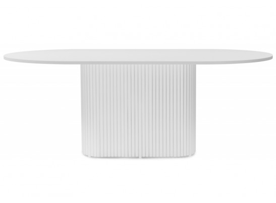 Деревянный стол Барон О 200 х 90 белая пленка шагрень / белый в Каменске-Уральском