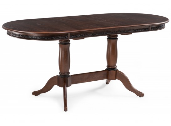 Деревянный стол Джил 140(180)х80х78 орех / коричневая патина в Каменске-Уральском