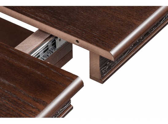 Деревянный стол Джил 140(180)х80х78 орех / коричневая патина в Каменске-Уральском