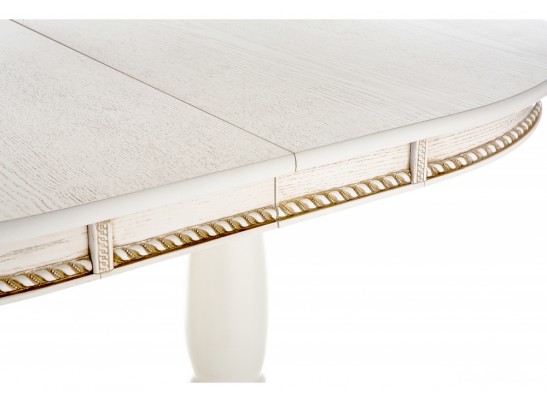 Деревянный стол Кантри 120 молочный / золотая патина в Каменске-Уральском