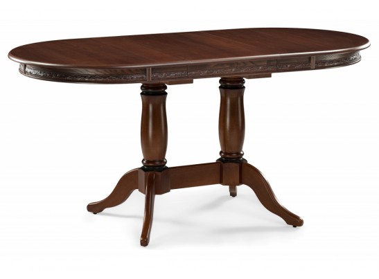 Деревянный стол Кантри 120 овальный орех / коричневая патина в Каменске-Уральском