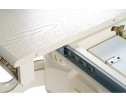 Деревянный стол Кассиль 260(330)х110х77 слоновая кость с золотой патиной в Каменске-Уральском