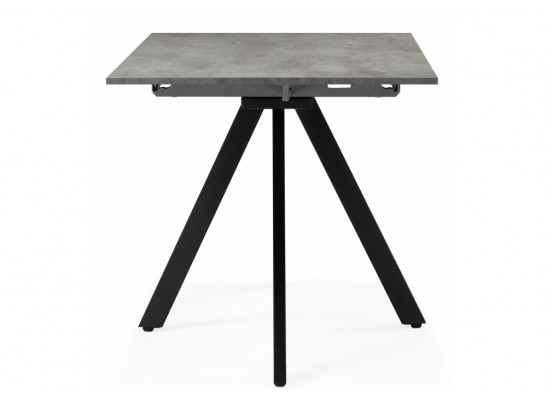 Деревянный стол Райн 116(160)x77 раздвижной цемент / черный в Каменске-Уральском