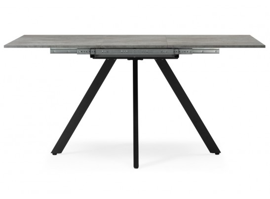 Деревянный стол Райн 116(160)x77 раздвижной цемент / черный в Каменске-Уральском