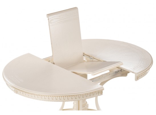 Деревянный стол Нозеан круглый бежевый / золото в Каменске-Уральском