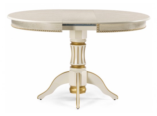 Деревянный стол Павия 100 крем / золотая патина в Каменске-Уральском