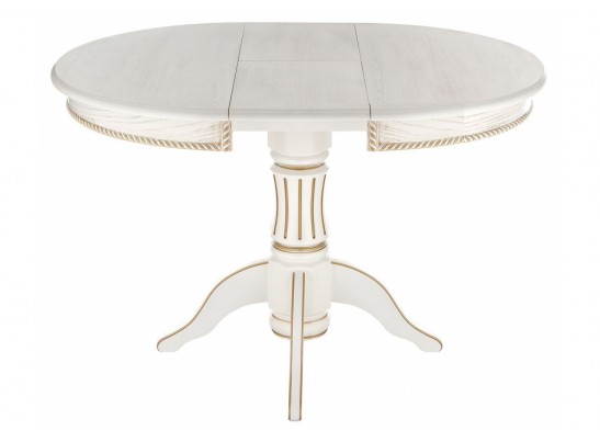 Деревянный стол Павия молочный / золото патина в Каменске-Уральском